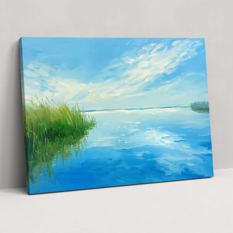 Huzurlu Göl Kanvas Tablo - Claude Monet Kanvas Duvar Dekorasyonu