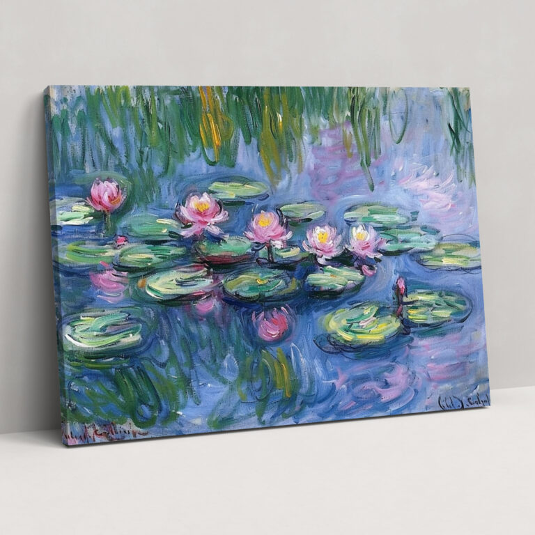 Claude Monet Nilüferleri Kanvas Tablo - Claude Monet Kanvas Tablo Duvar Dekorasyonu