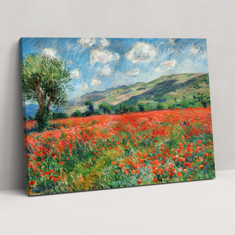 Claude Monet Gelincik Tarlası Duvar Sanatı - Kanvas Tablo