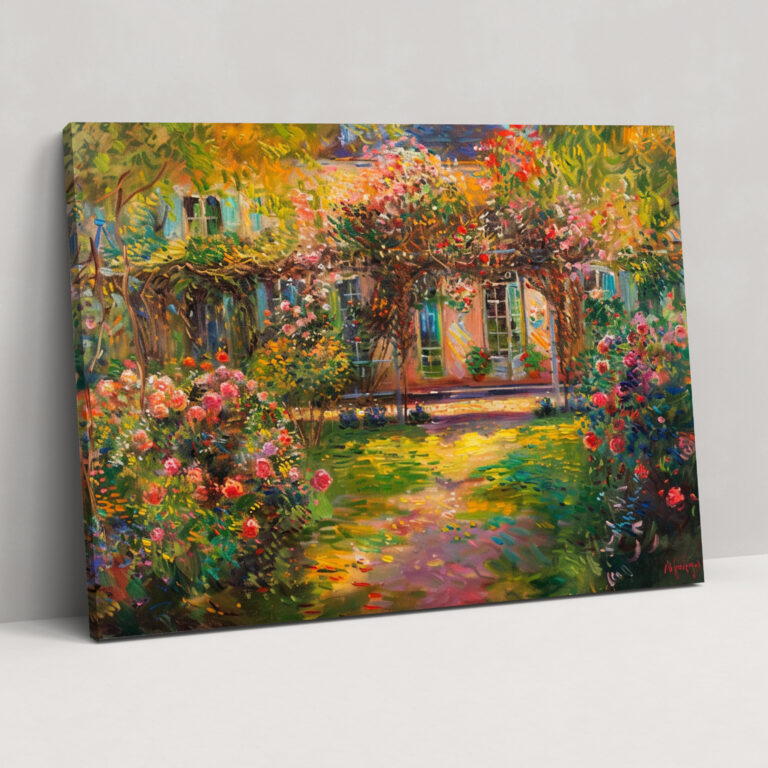 Claude Monet Sanatçının Bahçe Duvar Sanatı - Claude Monet Duvar Sanatı Kanvas Tablo
