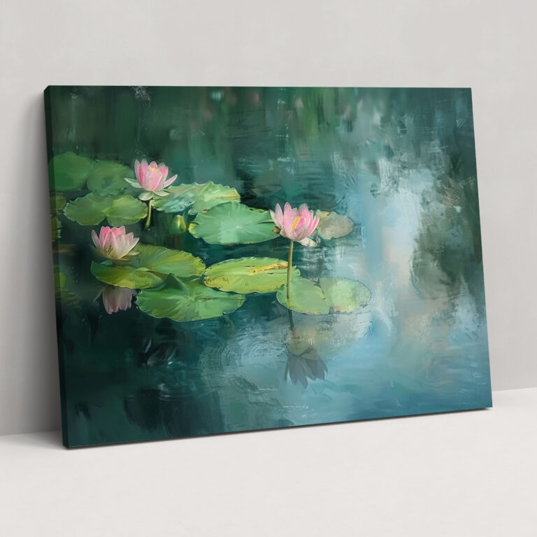 Claude Monet Nilüferler Kanvas Tablosu - Duvar Dekorasyonu Duvar Sanatı