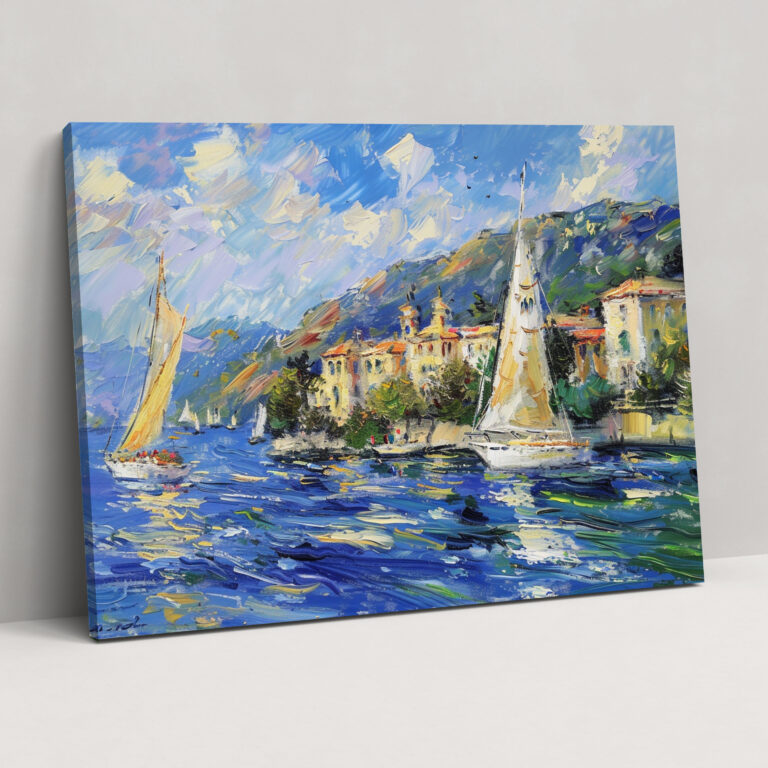 Claude Monet Sahil Yelkenlileri Kanvas Tablo - Claude Monet Kanvas Tablo Yelkenliler Ev Dekorasyonu.