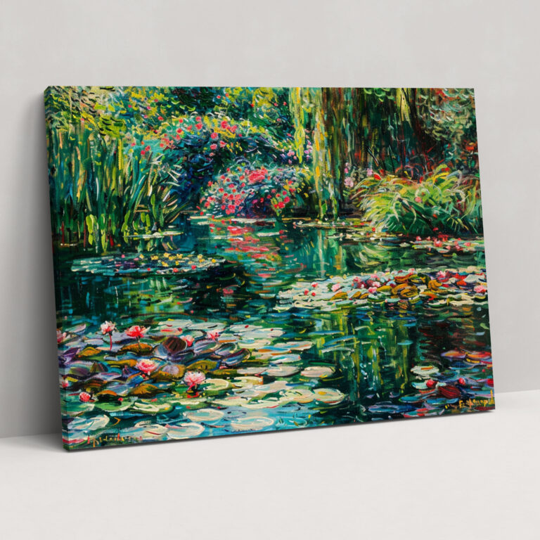 Claude Monet Nilüferler Kanvas Tablo - Claude Monet Kanvas Duvar Sanatı