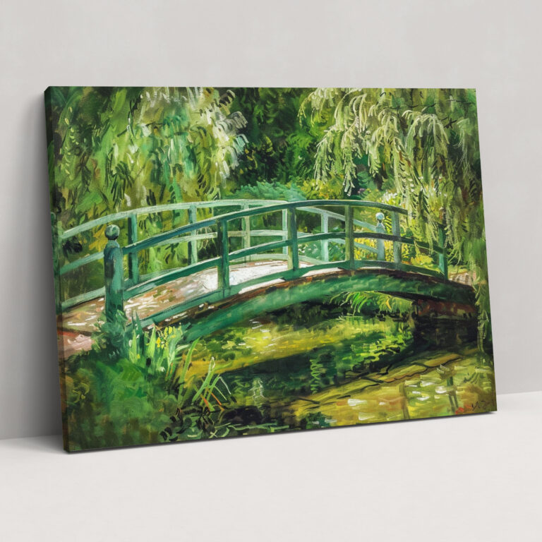 Claude Monet Japon Köprü Duvar Sanatı - Kanvas Tablo Duvar Sanatı