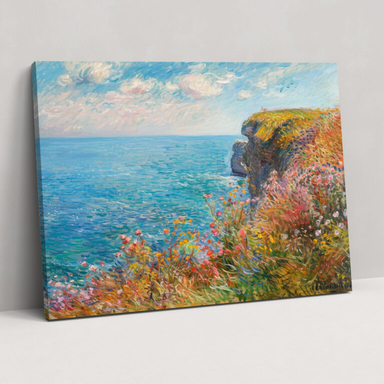 Sahil Kıyısında Claude Monet Duvar Sanatı - Ev Dekorasyonu Kanvas Tablo