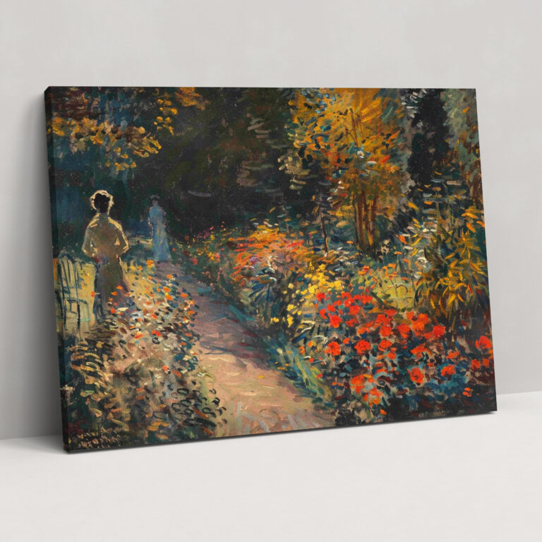 Claude Monet Sanatçının Bahçesi Kanvas Tablo - Claude Monet Kanvas Tablo Duvar Sanatı