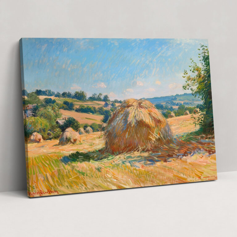 Güneş Işığında Samanlık Claude Monet Kanvas Tablo - Claude Monet Kanvas Duvar Sanatı Duvar Dekorasyonu