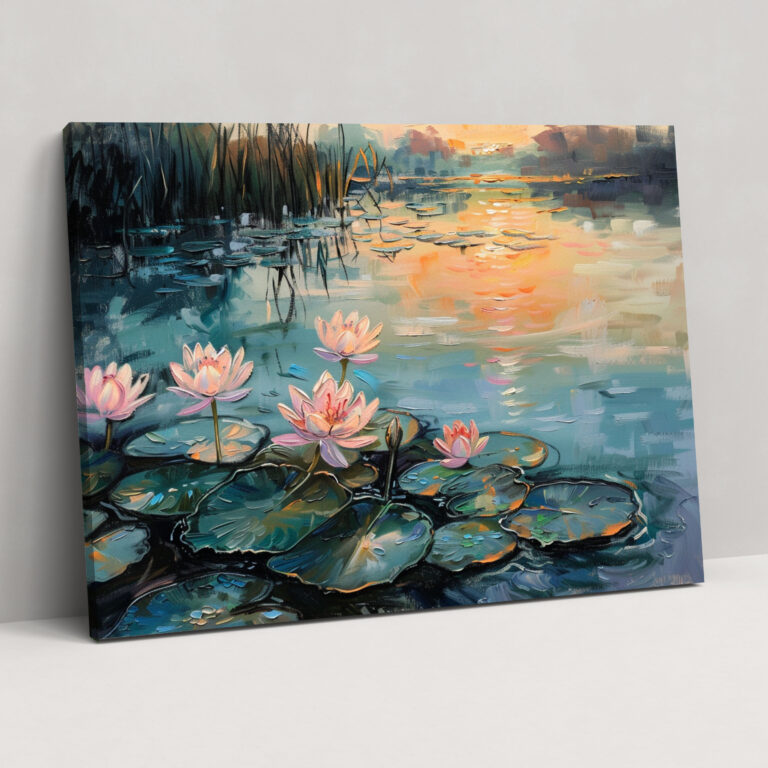Claude Monet Nilüferler Kanvas Tablo - Kanvas Sanat Duvar Tablosu
