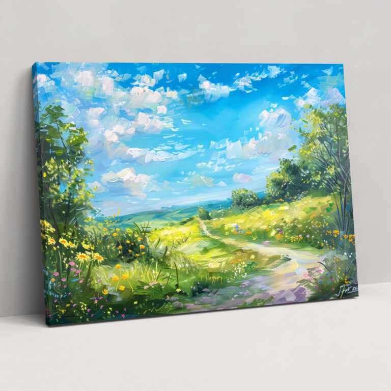 Claude Monet Kırsal Manzara Kanvas Tablo - Duvar Dekorasyonu Kanvas Tablo