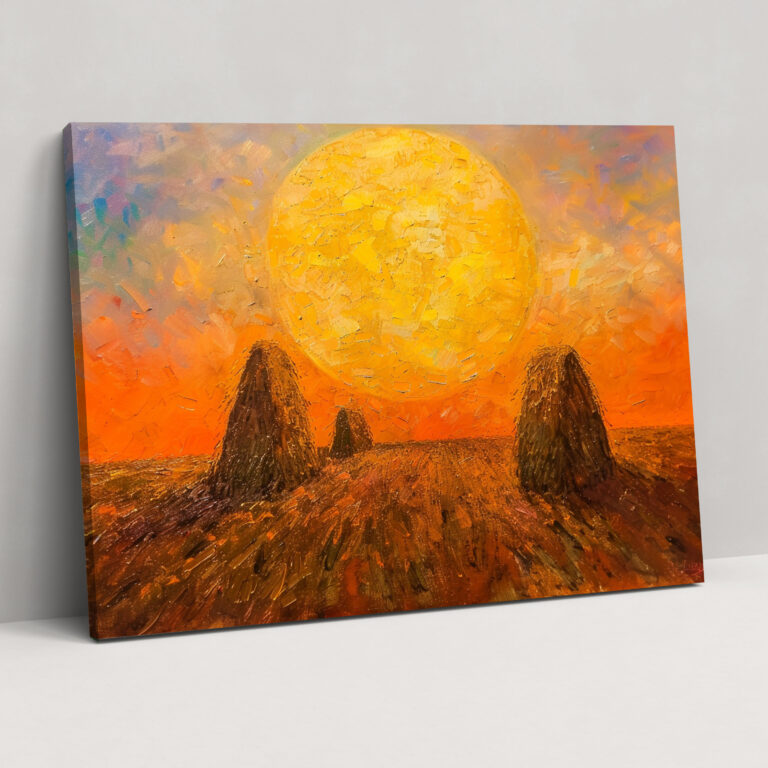 Samanyolu Manzarası Claude Monet Kanvas Tablo - Ev Dekorasyonu Duvar Sanatı