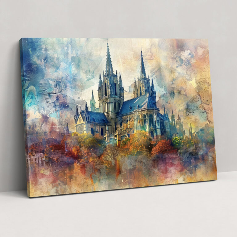 Claude Monet Rouen Katedrali Kanvas Tablo - Claude Monet Kanvas Duvar Sanatı Duvar Sanatı