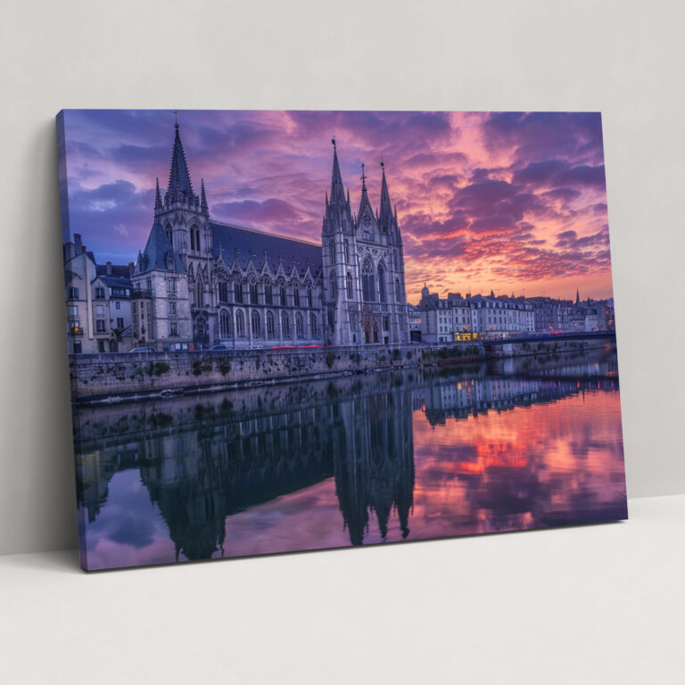 Rouen Katedrali Kanvas Tablo - Claude Monet Kanvas Duvar Dekorasyonu