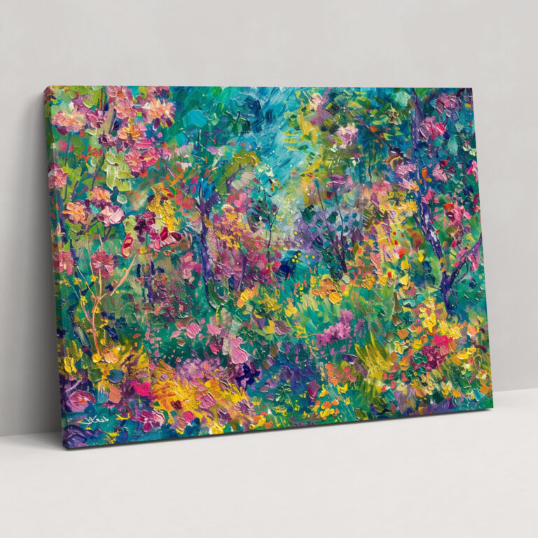 Empresyonist Bahçe Claude Monet Kanvas Tablo - Claude Monet Kanvas Tablo Duvar Sanatı