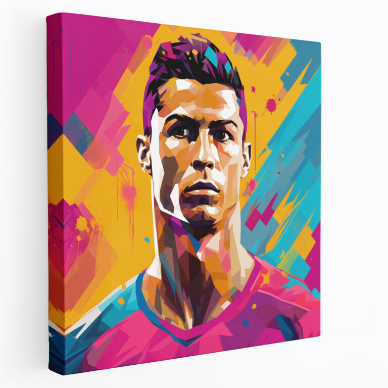 Cristiano Ronaldo Kanvas Tablo - Duvar Dekorasyonu Cesur Grafik Unsurlar