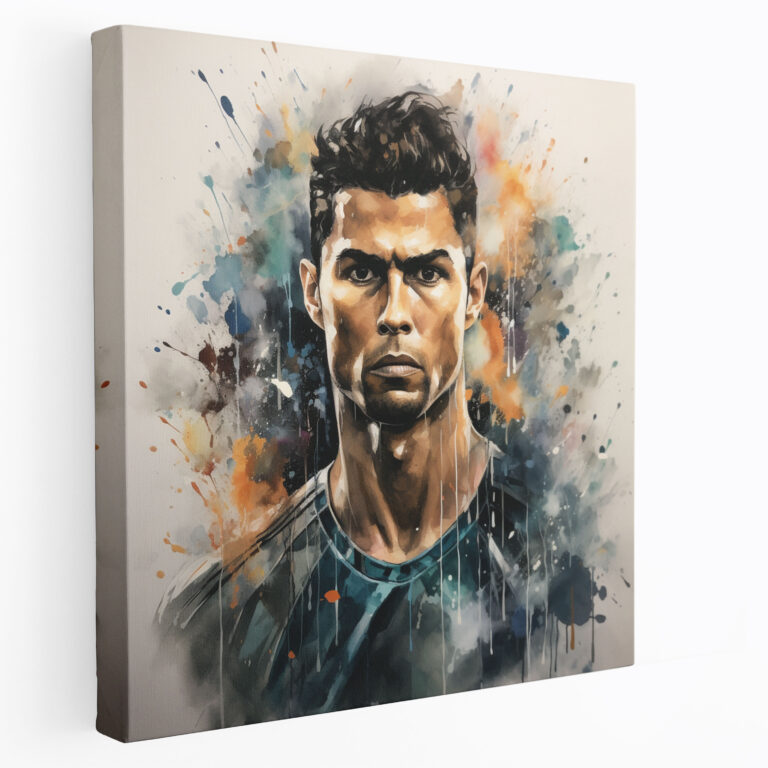 Cristiano Ronaldo Duvar Dekorasyonu - Kanvas Tablo Cristiano Ronaldo Portresi