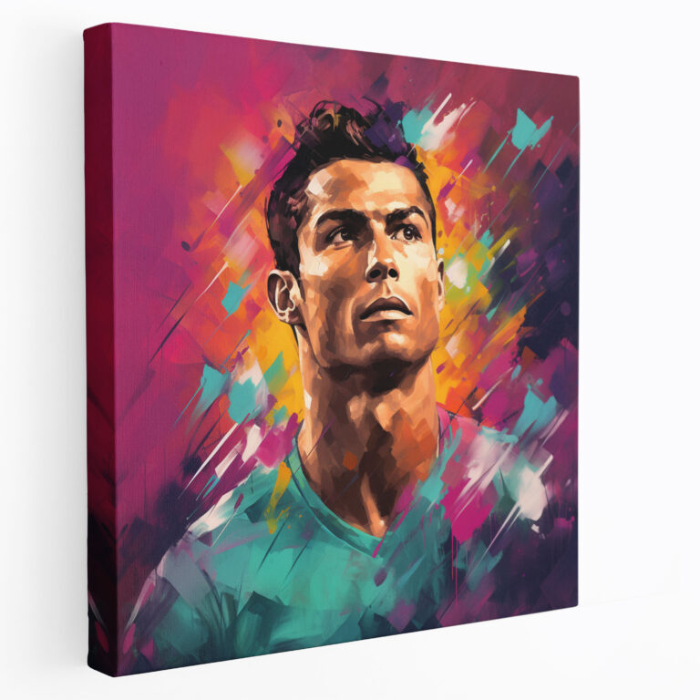 Cristiano Ronaldo Tablo Sanatı - İzlenimci Eserlerden İlham Alan Sanat - Duvar Dekorasyonu Cristiano Ronaldo İzlenimci Esinlenmeli Sanat Eserleri Duvar Sanatı