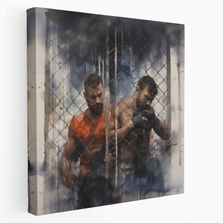 MMA Grappling Su Rengi Tablo Baskı