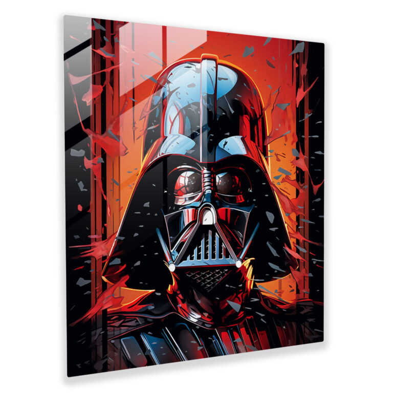 Unutulmaz Keşif Cam Tablo - Darth Vader & Anakin Skywalker - Ev Dekorasyonu Cam Duvar Sanatı Star Wars