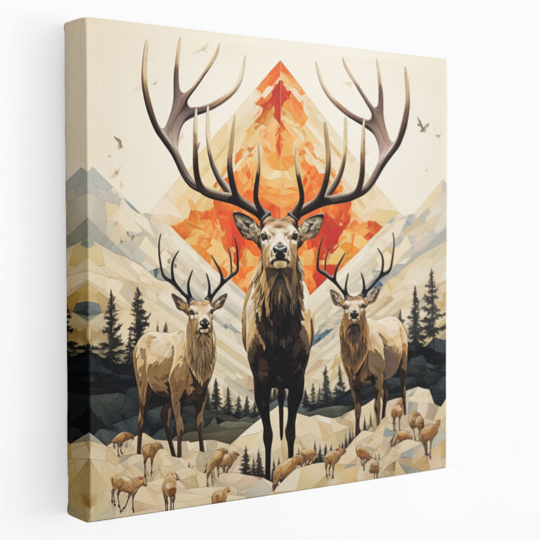 Elk Tablo Baskı - Sanatsal Koleksiyon - Duvar Sanatı