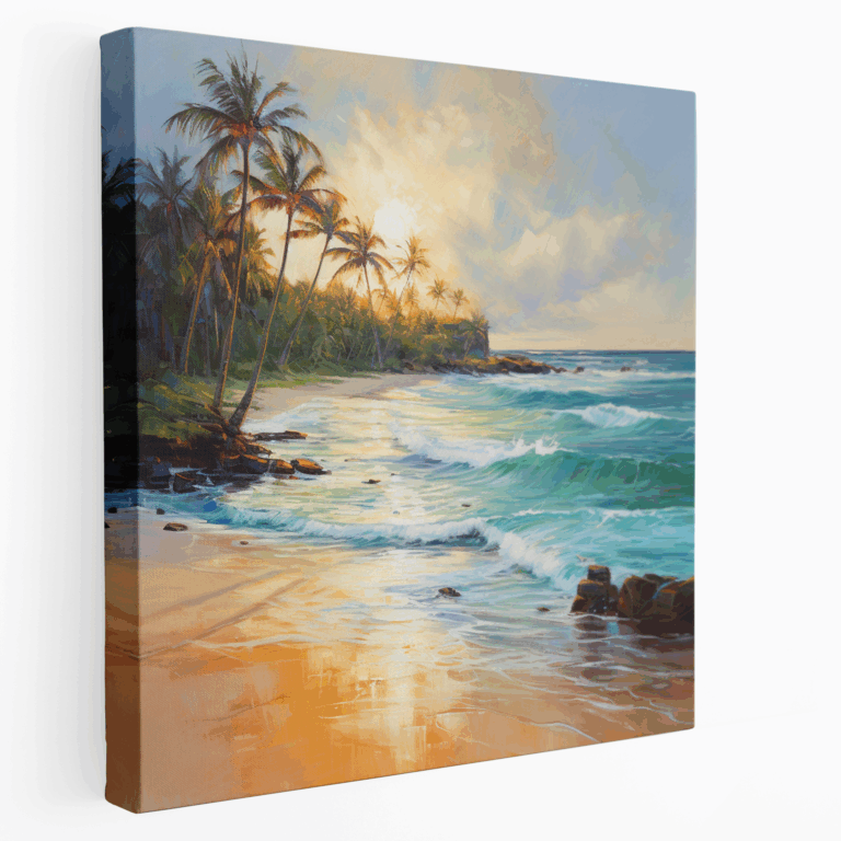 Hawaiian Plajı Kanvas Tablosu