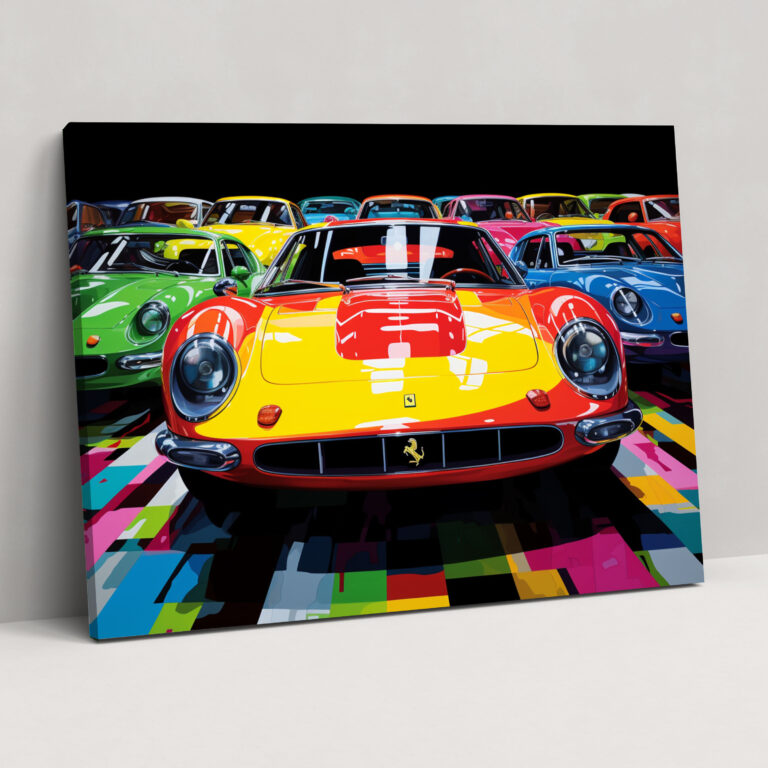 Ferrari Kanvas Tablo - Ferrari Modelleri Duvar Dekorasyonu Heyecan