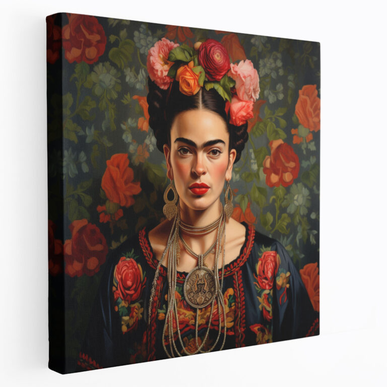 Gerçekçi Frida Kahlo Kanvas Tablo - Frida Kahlo Kanvas Ev Dekorasyonu