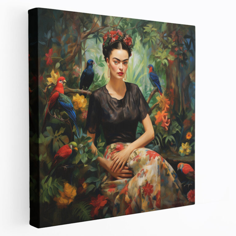 Frida Kahlo Kanvas Tablo - Canlı Doğa Kanvas Tablo