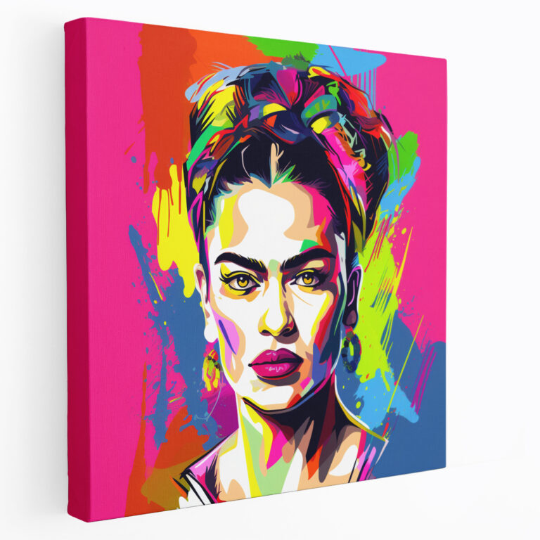 Frida Kahlo Modern Kanvas Tablo - Frida Kahlo Kanvas Duvar Sanatı