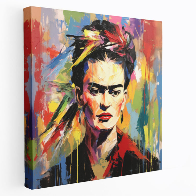 Frida Kahlo Soyut Dışavurumcu Resim Kanvas Tablo - Frida Kahlo Kanvas Duvar Sanatı