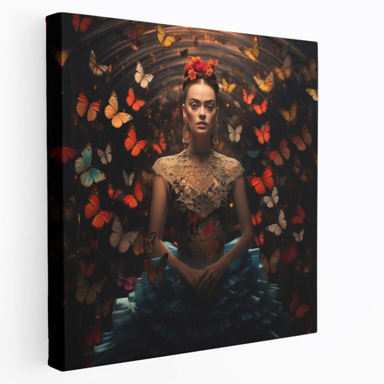 Frida Kahlo Duvar Sanatı - Ev Dekorasyonu için Kanvas Tablo