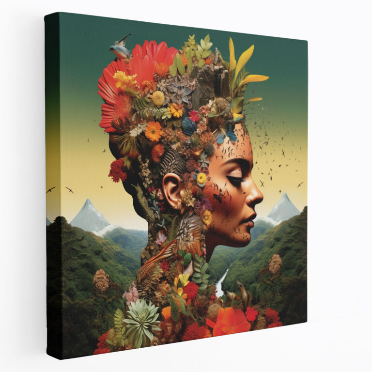 Frida Kahlo Kanvas Tablo - Peysaj Sembolizm