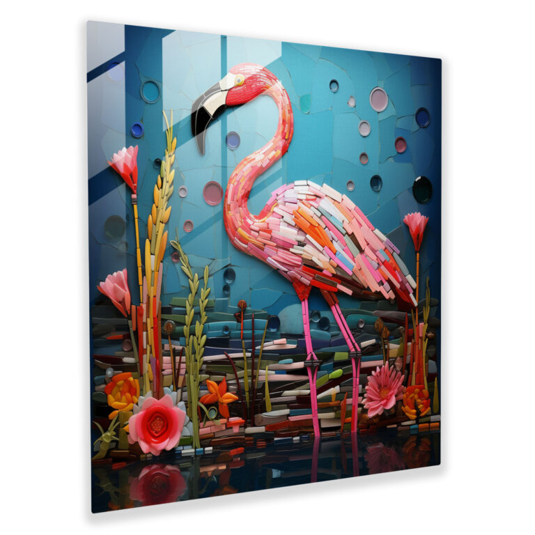 Flamingo Rüyaları Cam Tablo - Flamingo Yaratıcılık Cam Sanatı