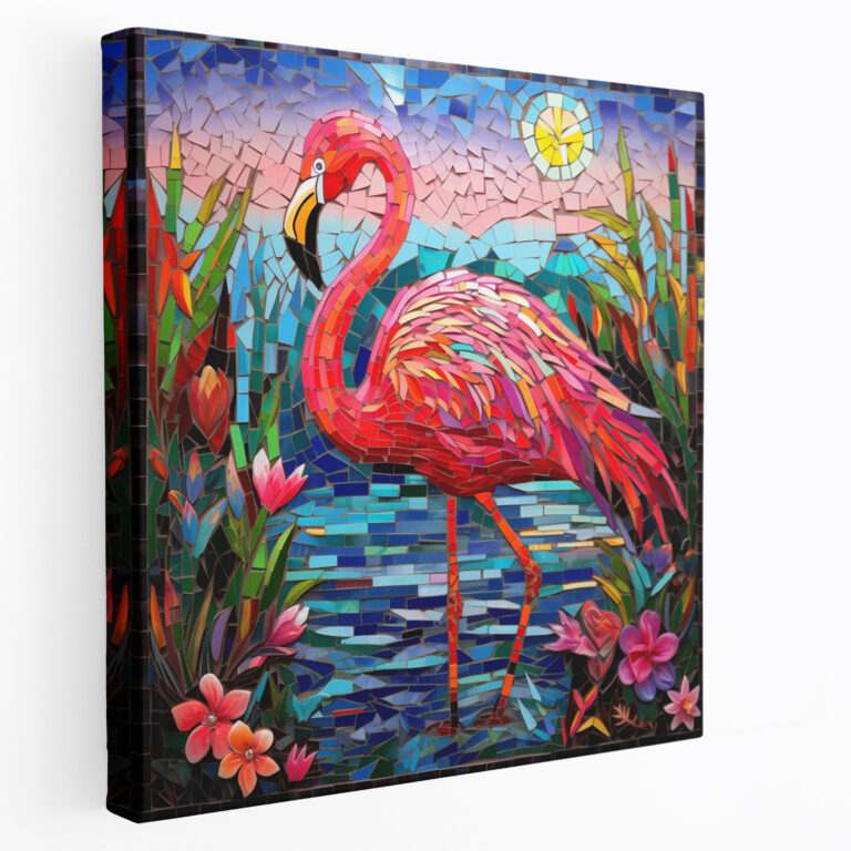 Flamingo Duvar Dekorasyonu - Sanatsal Çekicilik Göz Alıcı İnce Detaylar