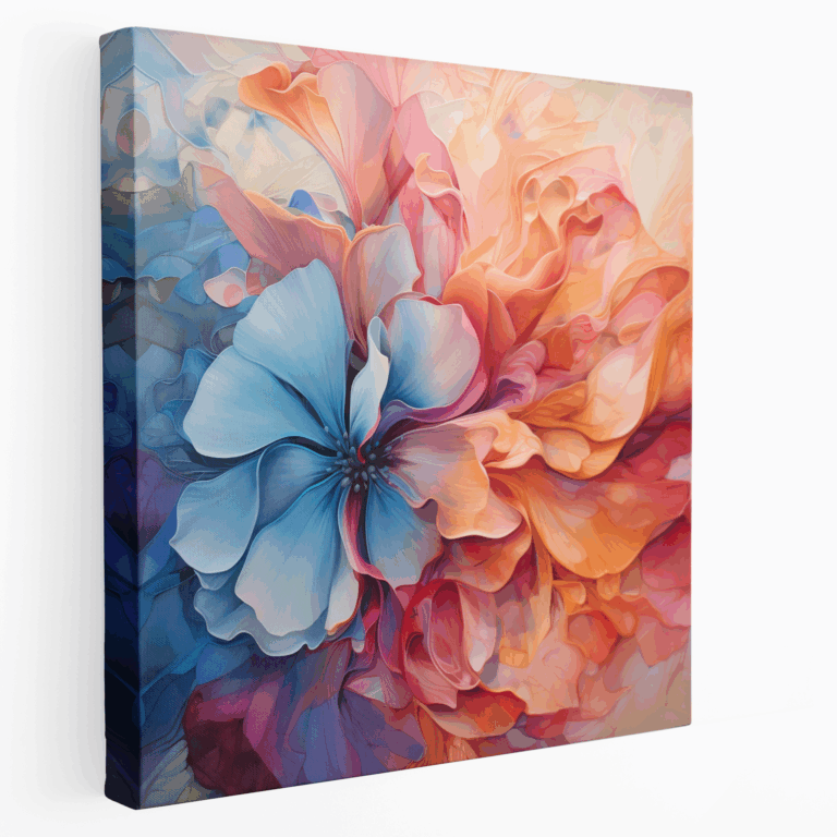 Abstract Petal Fusion Kanvas Tablo Baskı