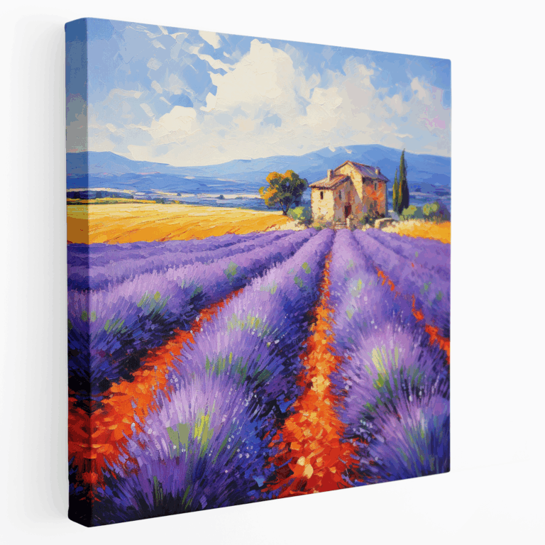 Provence Lavanta Tarlaları Kanvas Tablo