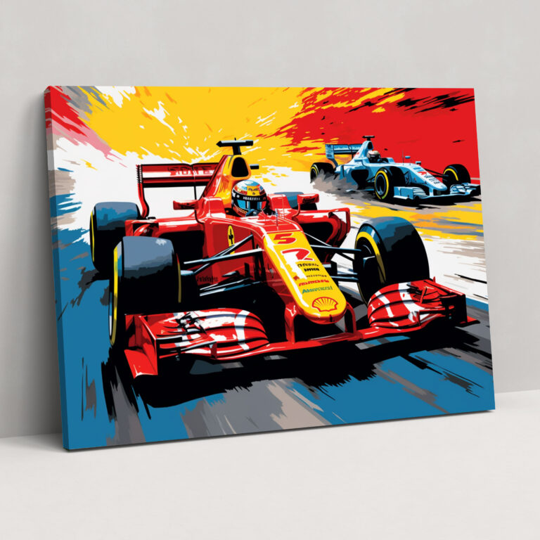 Formula 1 Duvar Dekoru - Heyecan Dolu Formula 1 Tasarımı Ev Dekorasyonu