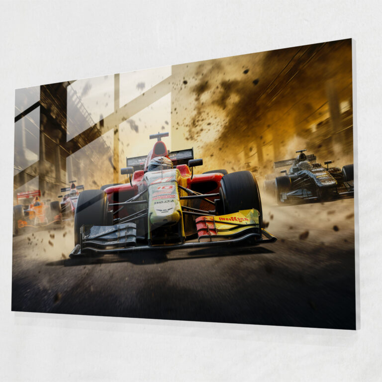Formula 1 Cam Tablo Sanatı - Yarış Pisti Hızı