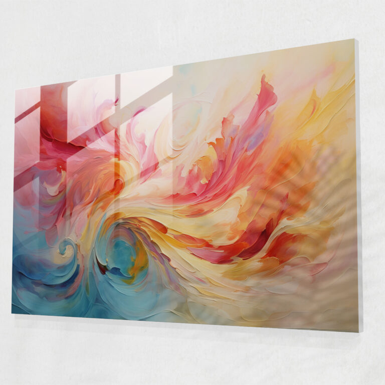 Gamble Cam Tablo - Duvar Dekorasyonu Cam Duvar Sanatı