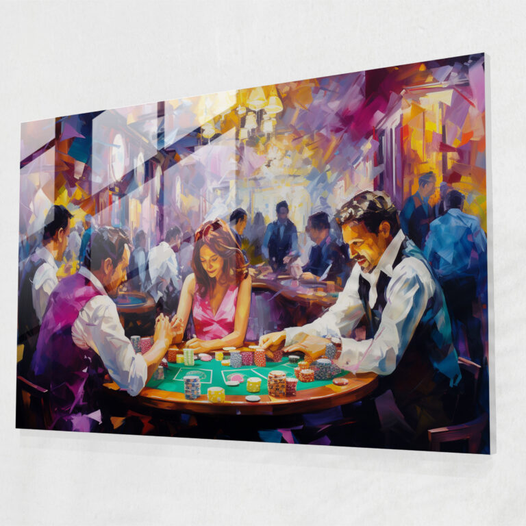 Gamble Cam Tablo - Modern Sanat Cam Duvar Sanatı