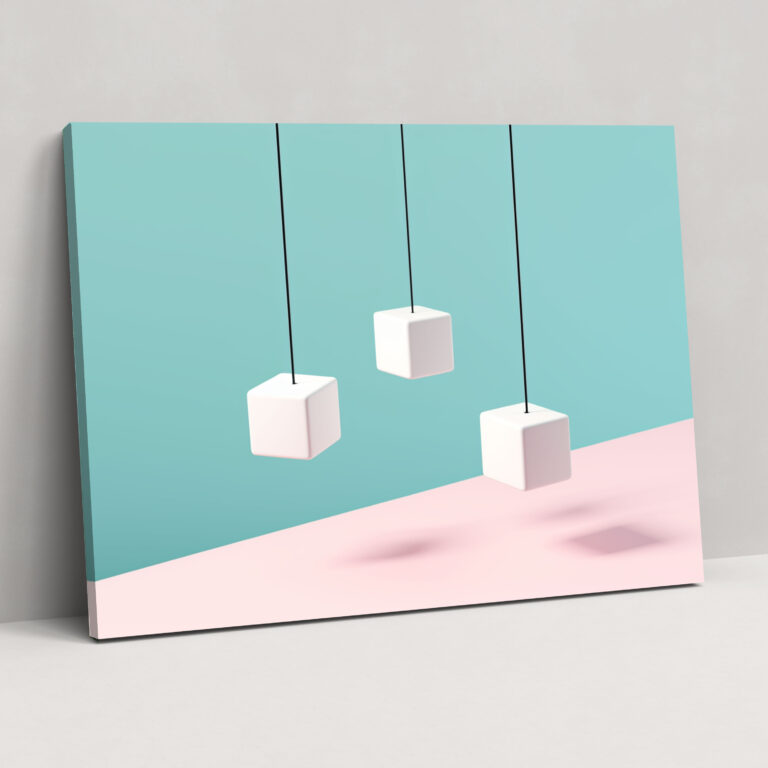 Renkli Doğa Manzarası Kanvas Tablo - Büyük Boyut