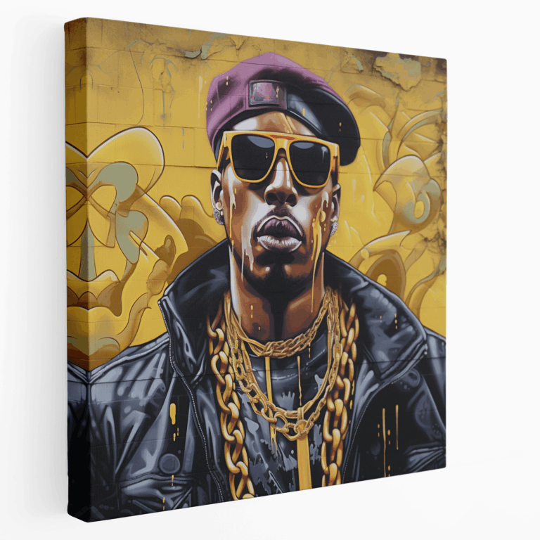 Graffiti Gangsta Duvar Tablosu Baskısı