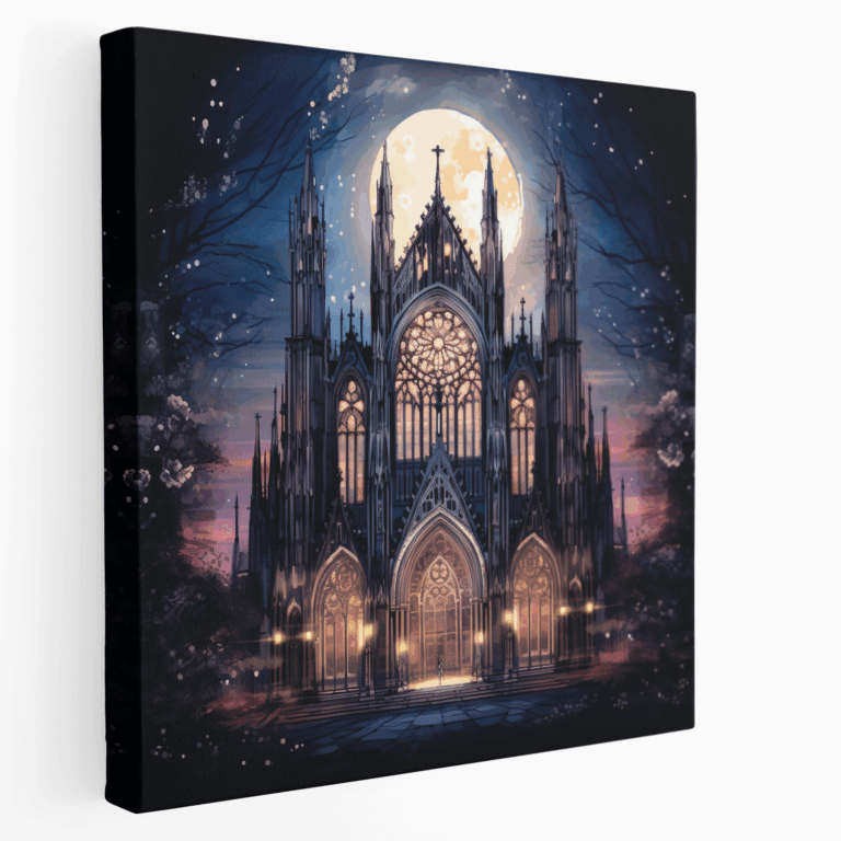 Aydınlık Katedral Kanvas Tablo