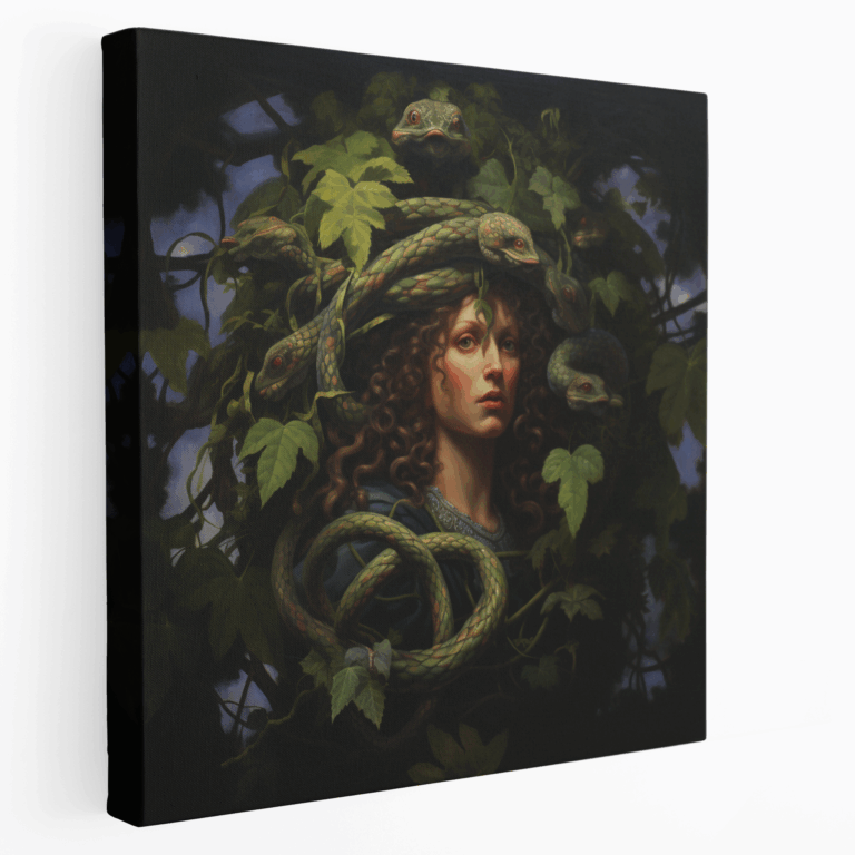 Medusa'nın Büyüsü Kanvas Tablo