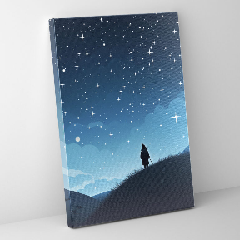 Minimalist Cüce Duvar Sanatı - Cüce Siluet Duvar Dekorasyonu Duvar Sanatı