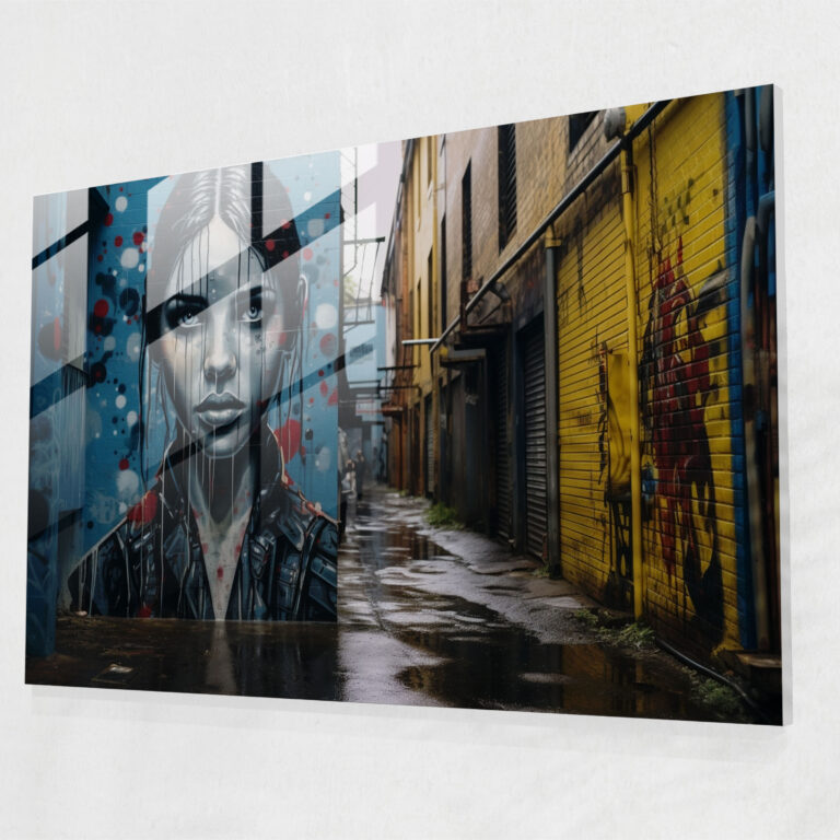 Güçlü Mesajlar Cam Tablo - Grafiti Sokak Sanatı Duvar Dekorasyonu Düşündürücü