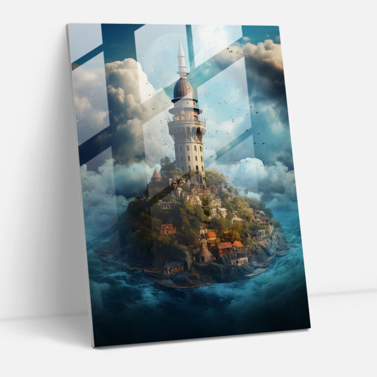Galata Kulesi Duvar Dekorasyonu - Eve Surrealist Bir Dokunuş!