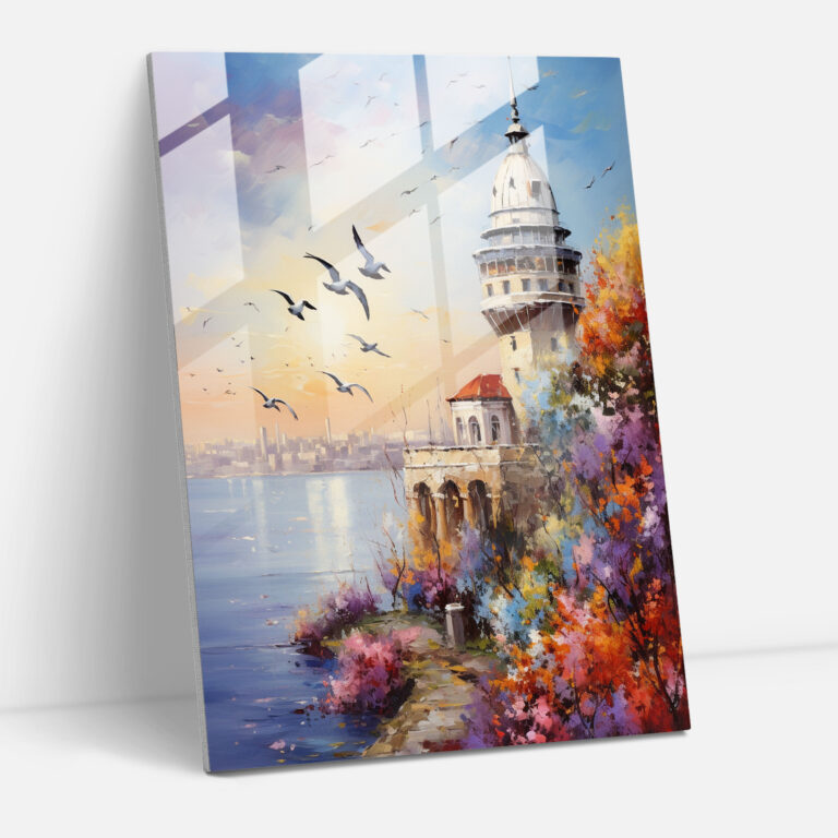 Galata Kulesi Ev Dekorasyonu - Modern Sanat Kanvas Tablosu