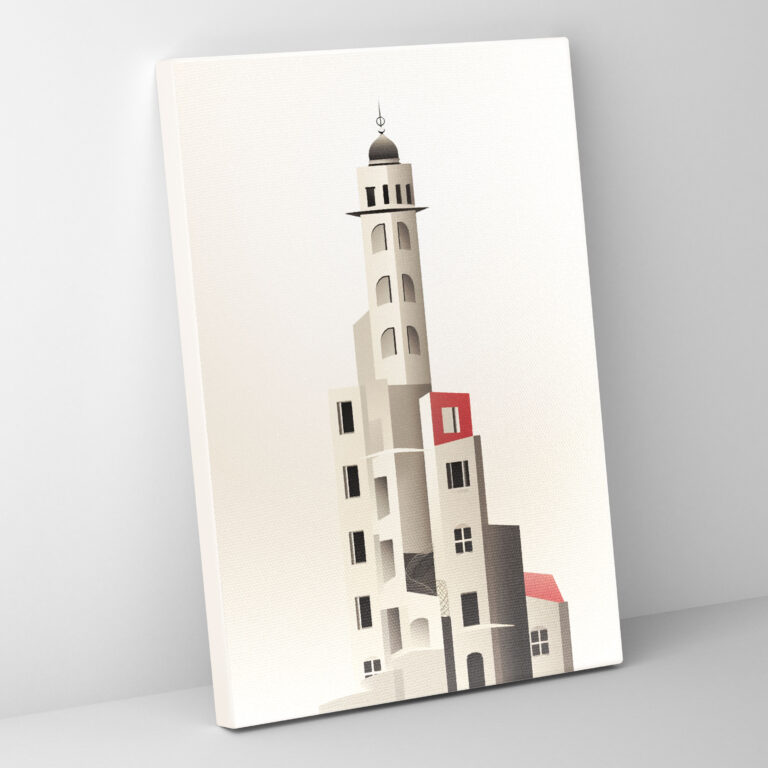 Galata Kulesi Duvar Süsü - Galata Kulesi Kanvas Tablo Sanatı Basit Tarz