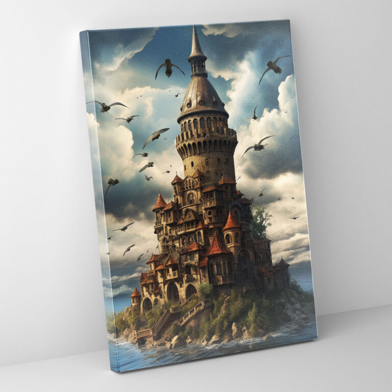 Galata Kulesi Duvar Sanatı - Gerçeküstü Sanat Eseri Ev Dekorasyonu