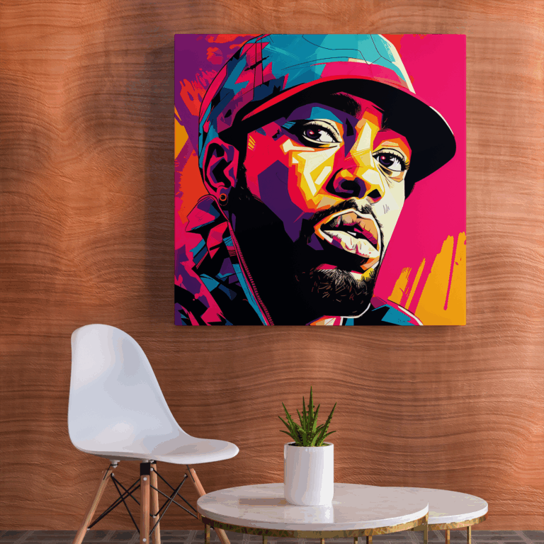 Pop Art Hip Hop Portre Kanvas Tablo